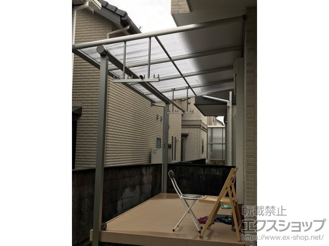 東京都府中市ののテラス屋根 ヴェクターテラス F型 テラスタイプ 単体 積雪〜20cm対応 施工例