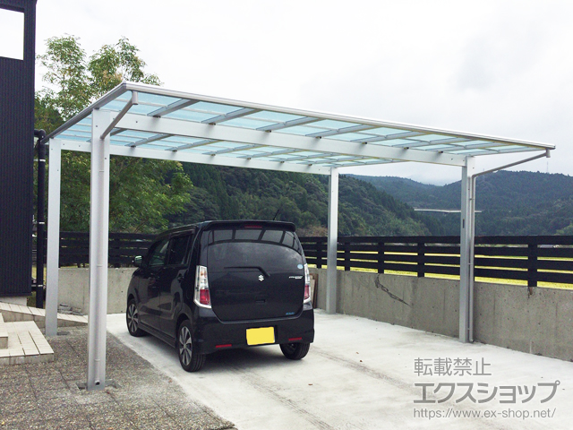 鹿児島県姶良郡湧水町ののカーポート エフルージュ ツイン 積雪〜20cm対応 施工例