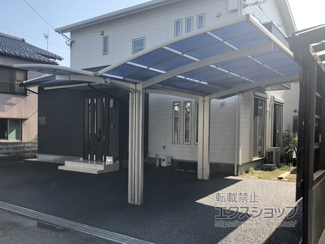 福岡県北九州市ののカーポート レイナポートグラン Y合掌　積雪〜20cm対応 施工例