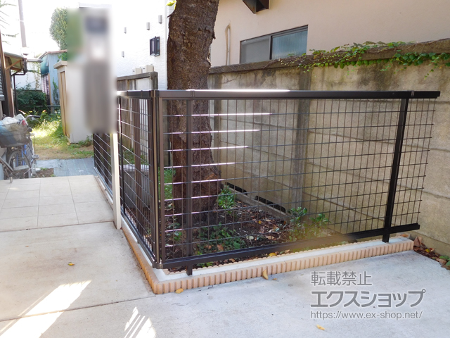 東京都小金井市ののフェンス・柵 アルメッシュフェンス1型 フリーポールタイプ 施工例