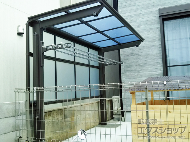 兵庫県宝塚市ののテラス屋根 フーゴF 独立テラスタイプ 単体 積雪〜20cm対応 施工例