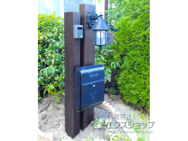 兵庫県川辺郡猪名川町ののフェンス・柵 デザイナーツパーツ 枕木材 施工例