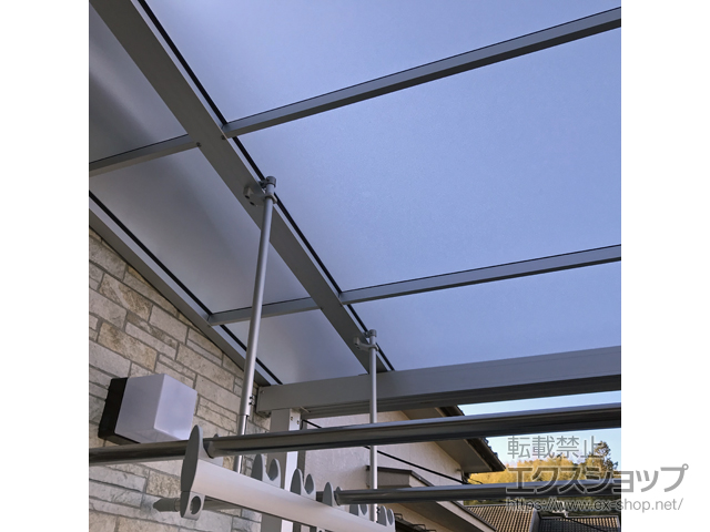 ののバルコニー・ベランダ屋根 スピーネ F型 屋根タイプ 単体 積雪〜20cm対応 施工例