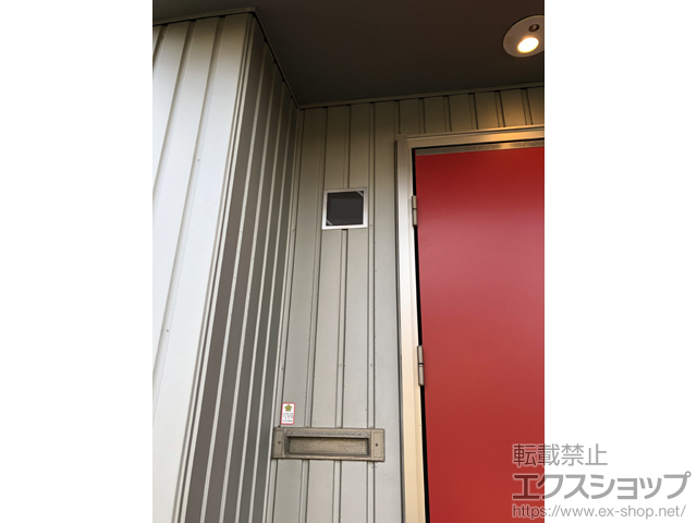 静岡県浜松市のの表札 ステンエスドライ ステンレスブラックHL（シルバー）SB-301 施工例