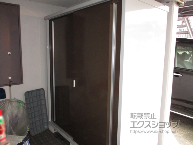 宮城県仙台市のの物置・屋外倉庫 シンプリー 一般型 1740×755×1903（MJX-177E-P） MJX-177E-P-TB 施工例