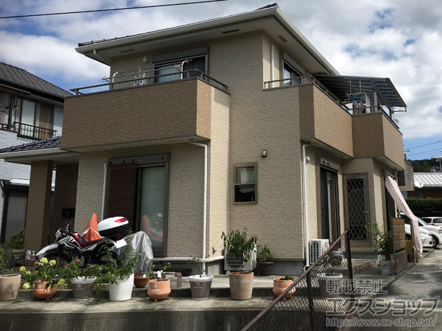 静岡県伊豆の国市ののバルコニー・ベランダ屋根 ヴェクターテラス F型 1500 屋根タイプ 単体 積雪〜50cm対応 施工例