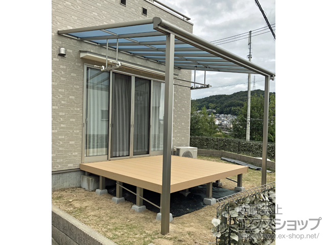 広島県広島市ののウッドデッキ リウッドデッキ 200 施工例