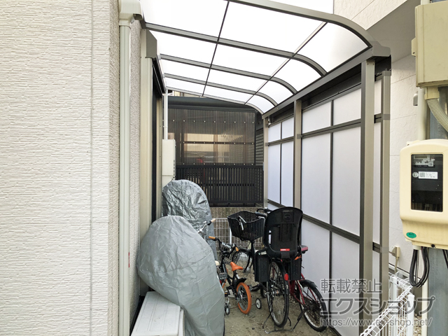 愛知県名古屋市ののストックヤード スピーネストックヤードR型 パネルタイプ スクリーン仕様 積雪〜20cm対応 施工例