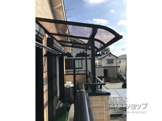 埼玉県上尾市ののバルコニー・ベランダ屋根 スピーネ R型 屋根タイプ 単体 積雪〜20cm対応 施工例