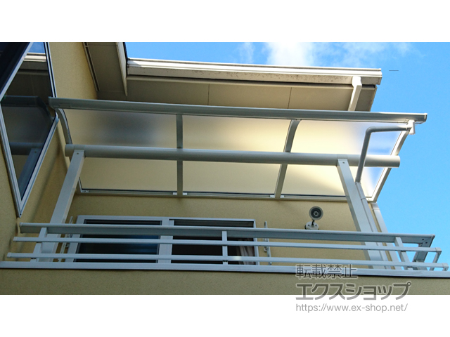 東京都足立区ののバルコニー・ベランダ屋根 ヴェクターテラス R型 屋根タイプ 単体 積雪〜20cm対応 施工例