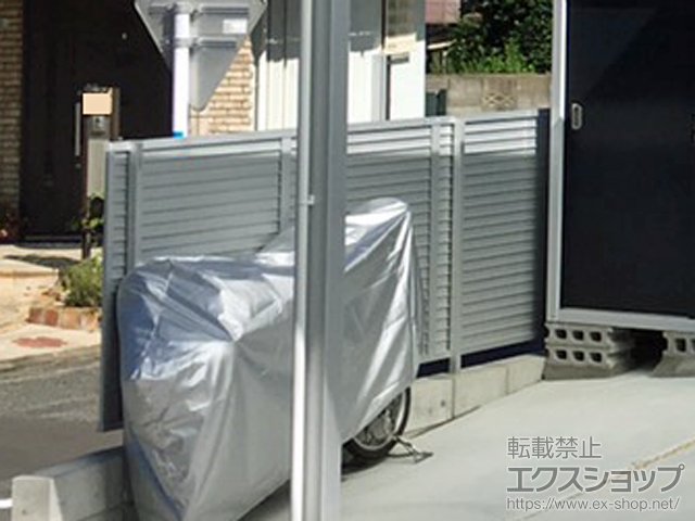 福岡県福岡市ののフェンス・柵 プレスタフェンス5型 フリーポールタイプ 施工例