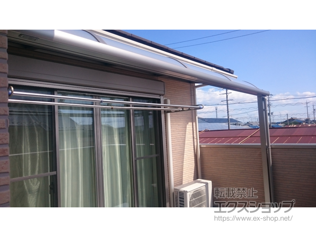 岐阜県羽島市ののバルコニー・ベランダ屋根 スピーネ R型 屋根タイプ 単体 積雪〜20cm対応 施工例