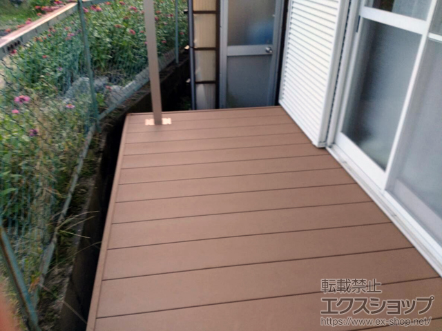 大阪府寝屋川市ののウッドデッキ マージウッドデッキ 施工例