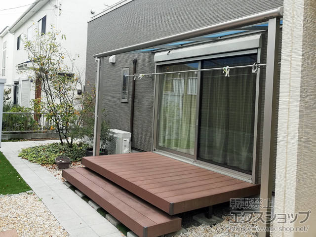 神奈川県高座郡寒川町ののテラス屋根 ヴェクターテラス F型 テラスタイプ 単体 積雪〜20cm対応 施工例