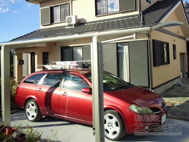 福岡県大川市ののカーポート プレシオスポート 積雪〜20cm対応 施工例