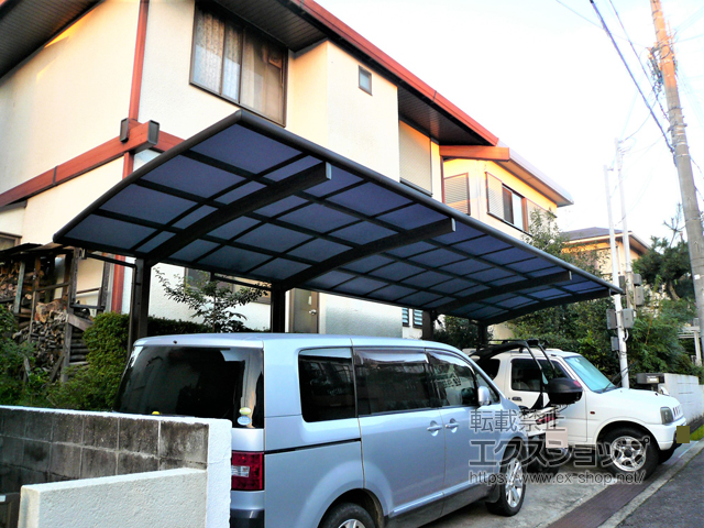 和歌山県橋本市ののカーポート レイナポートグラン ハーフセット　積雪〜20cm対応 施工例