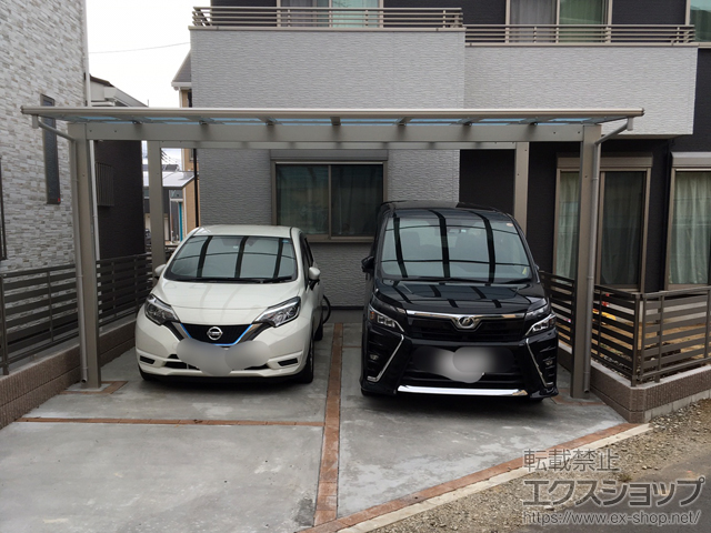 千葉県千葉市ののカーポート エフルージュ ツイン 積雪〜20cm対応 施工例