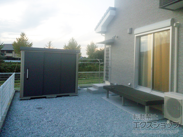 佐賀県唐津市のの物置・屋外倉庫 エスケーエイト SK8-100 一般型 2200×1600×1940 SK8-100-GK 施工例