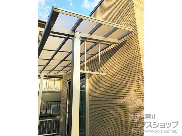 岐阜県各務原市ののテラス屋根 エフルージュグランZERO テラスタイプ 積雪〜20cm対応 施工例