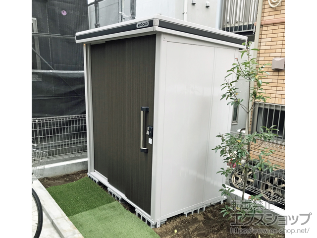 神奈川県中郡二宮町のの物置・屋外倉庫 エルモ 一般型 1870×1170×2121 LMD-1811-DW 施工例