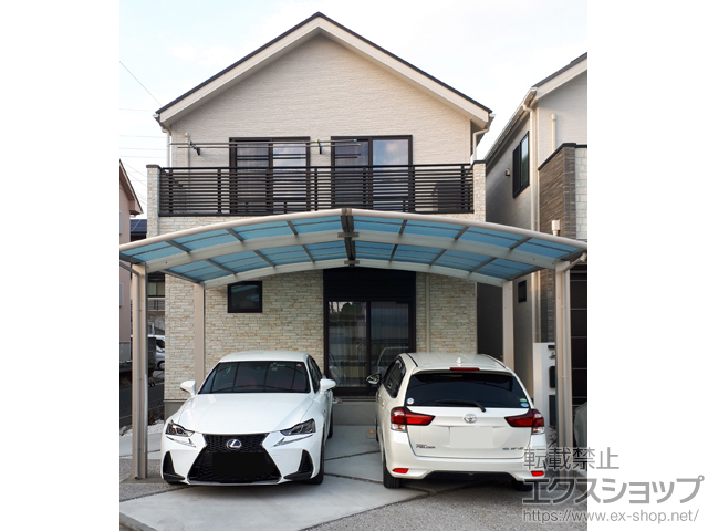 神奈川県横浜市ののカーポート レイナポートグラン M合掌　積雪〜20cm対応 施工例