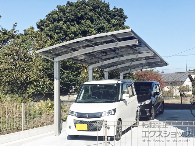 高知県南国市ののカーポート プレシオスポート 縦連棟 積雪〜20cm対応 施工例