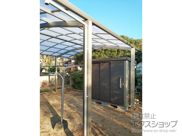 岡山県浅口市のの物置・屋外倉庫 エスケーエイト SK8-70 一般型 1800×1200×1940 SK8-70-GK 施工例