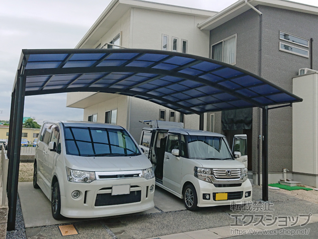 岡山県岡山市ののカーポート レイナツインポートグラン　積雪〜20cm対応 施工例