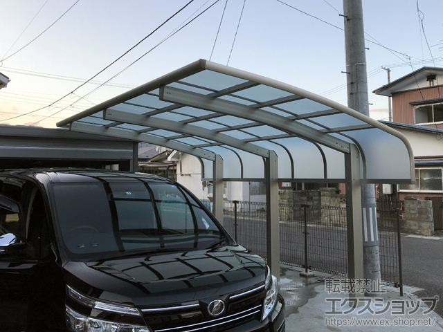 岩手県遠野市ののカーポート レイナキャップポートグラン50　積雪〜50cm対応 施工例