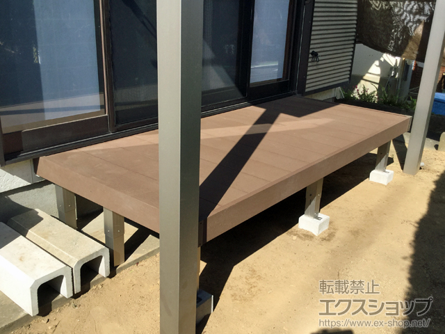 長崎県西彼杵郡時津町ののウッドデッキ マージウッドデッキ 施工例