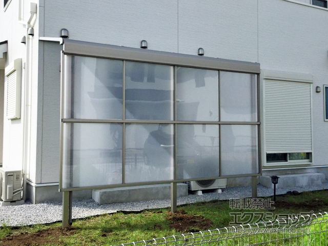 埼玉県鴻巣市ののテラス屋根 スピーネ F型 テラスタイプ 単体 積雪〜20cm対応 施工例