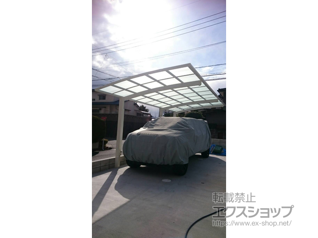 福岡県北九州市ののカーポート レイナポートグラン 延長　積雪〜20cm対応 施工例