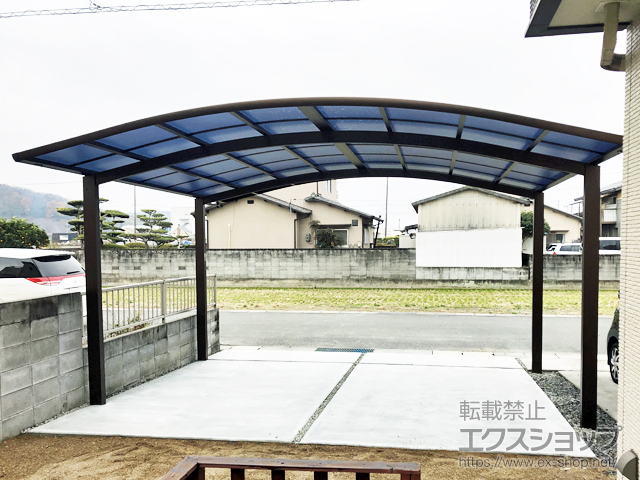 岡山県岡山市ののカーポート レイナツインポートグラン　積雪〜20cm対応 施工例