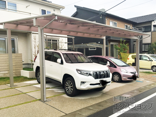 愛知県豊田市ののカーポート エフルージュ トリプル 積雪〜20cm対応 施工例