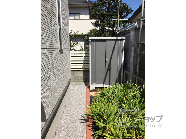 東京都西東京市のの物置・屋外倉庫 シンプリー 一般型 1100×615×1603（MJX-116D-P） MJX-116D-P-PG 施工例