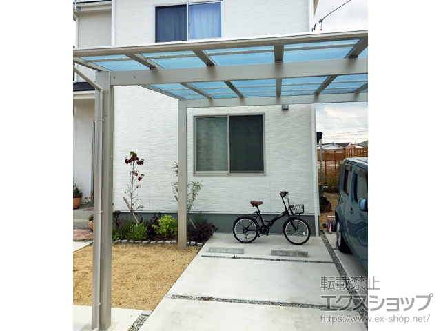 香川県高松市ののカーポート エフルージュ ツイン 積雪〜20cm対応 施工例