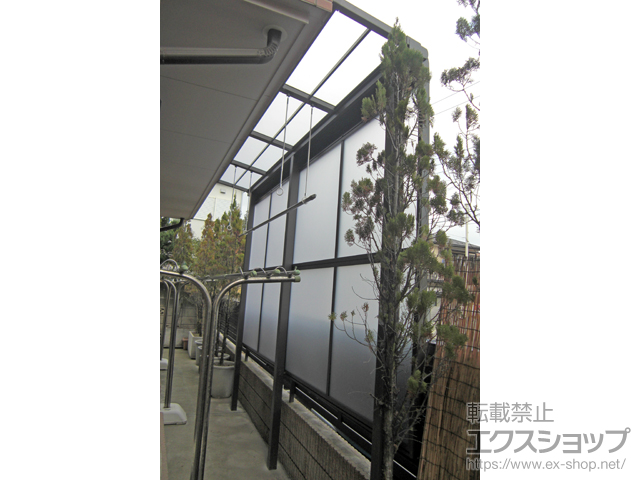 神奈川県横浜市ののテラス屋根 スピーネ F型 テラスタイプ 単体 積雪〜20cm対応 施工例