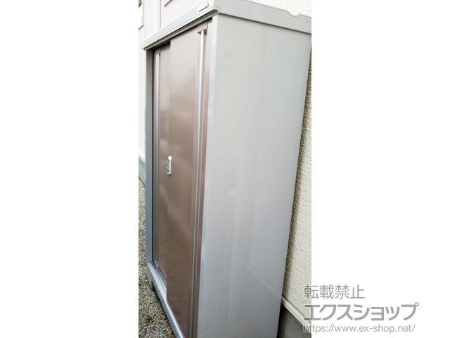 千葉県柏市のの物置・屋外倉庫 シンプリー 一般型 1100×415×1603 MJX-114D-P-AR 施工例