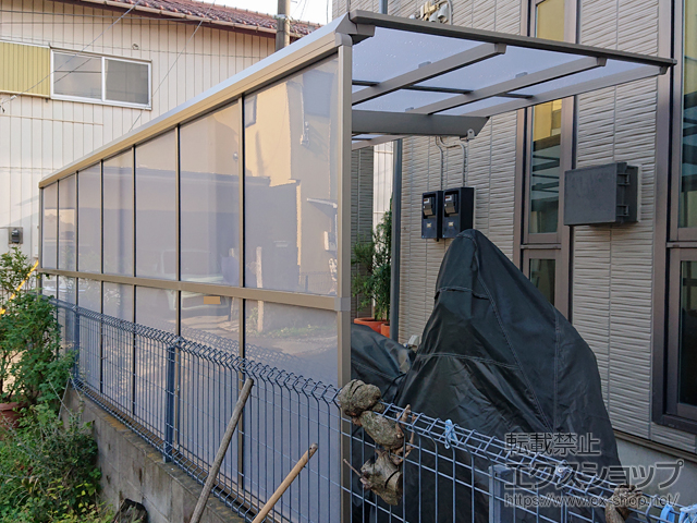 埼玉県さいたま市ののサイクルポート・駐輪場 ネスカFミニ (フラットスタイル) 積雪〜20cm対応 施工例