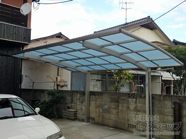 岡山県倉敷市のYKKAPのカーポート レイナポートグラン　積雪～20cm対応 施工例