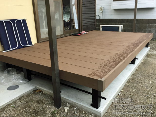 宮崎県都城市ののウッドデッキ マージウッドデッキ 施工例