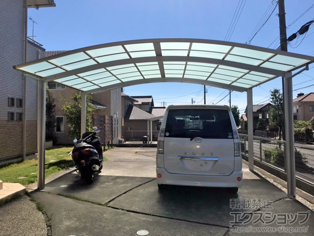 静岡県菊川市ののカーポート レイナツインポートグラン　積雪〜20cm対応 施工例