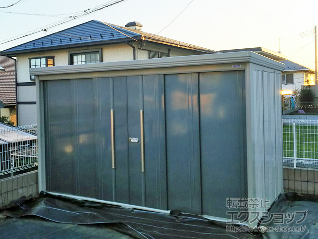 千葉県佐倉市のの物置・屋外倉庫 Mr.ストックマンダンディ 一般型 3600×1922×2110（ND-3619） ND-3619-J 施工例