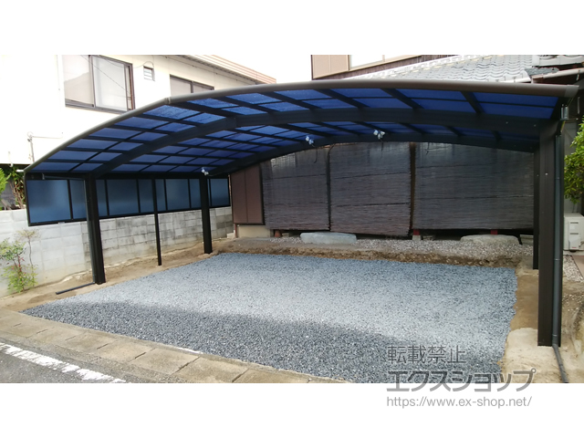 滋賀県野洲市ののカーポート レイナトリプルポートグラン　積雪〜20cm対応 施工例