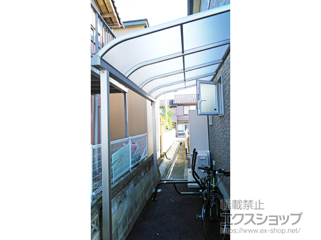 徳島県鳴門市ののテラス屋根 プレシオステラス R型 テラスタイプ 単体 積雪〜20cm対応 施工例