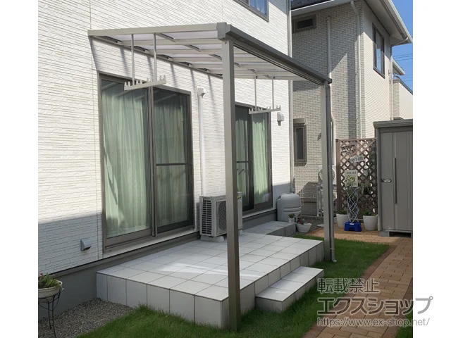 宮城県仙台市のYKKAPのテラス屋根 ソラリア F型 積雪50cm対応 テラスタイプ 単体 施工例