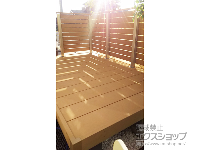 埼玉県三郷市ののウッドデッキ リウッドデッキ 200 施工例