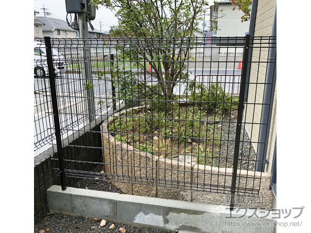 京都府京都市ののフェンス・柵 ハイグリッドフェンスN8型 フリーポールタイプ 施工例