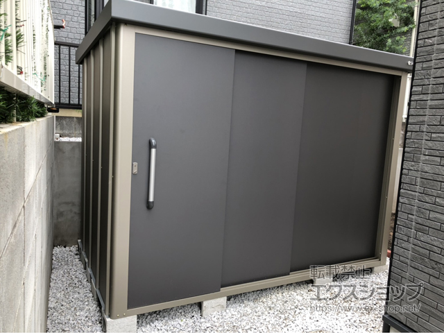 神奈川県横浜市のの物置・屋外倉庫 エスケーエイト SK8-130 一般型 2600×1600×1940 SK8-130-GK 施工例