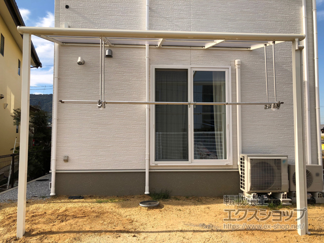 香川県三豊市ののテラス屋根 ヴェクターテラス F型 テラスタイプ 単体 積雪〜20cm対応 施工例